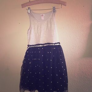 Black and gold kids dress